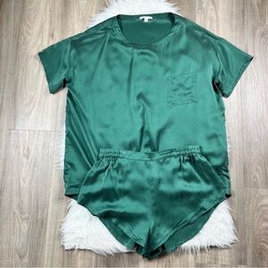 Lunya washable silk tee pajama set